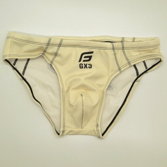 NWOT: RARE GOTTZU SWIM BRIEF, WHITE, ASIAN SIZE LARGE (32"-33") - Picture 1 of 7